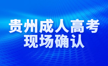 貴州成人高考現場確認